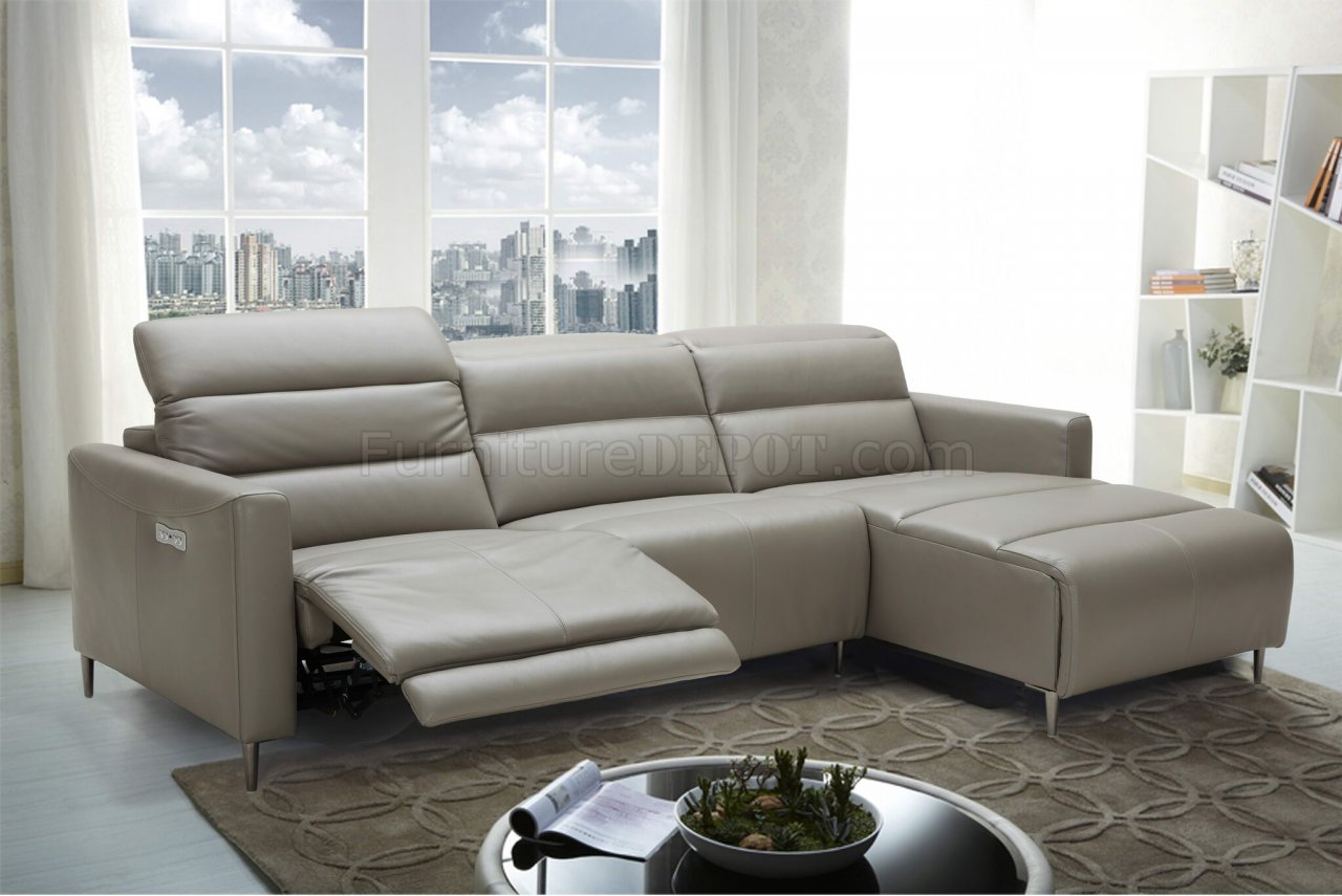 julius 6-piece leather power motion sectional sofa