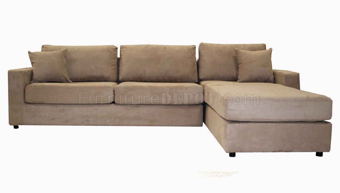 microfiber sectional sofa with pull-out bed