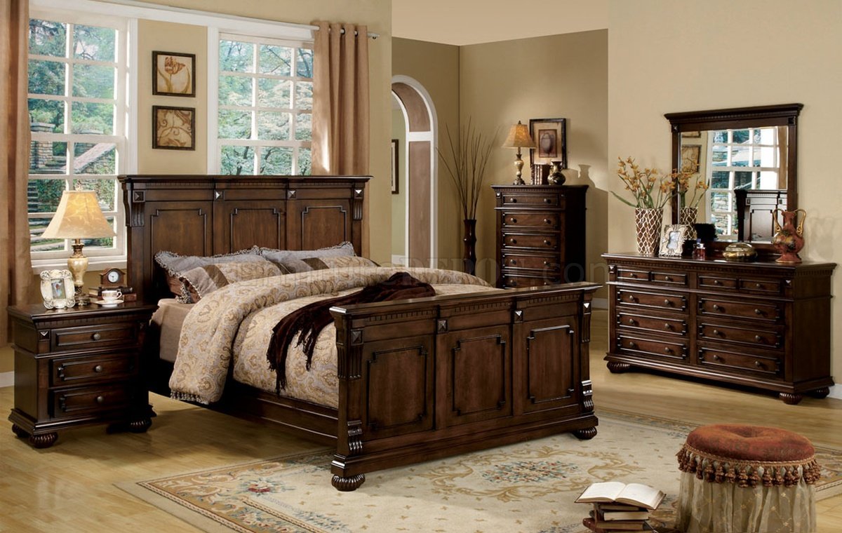 CM7280 Fortrose Bedroom in Dark Oak w/Optional Casegoods