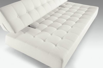 Modern Sofa  on White Or Camel Leatherette Modern Sofa Bed By Innovation At Furniture