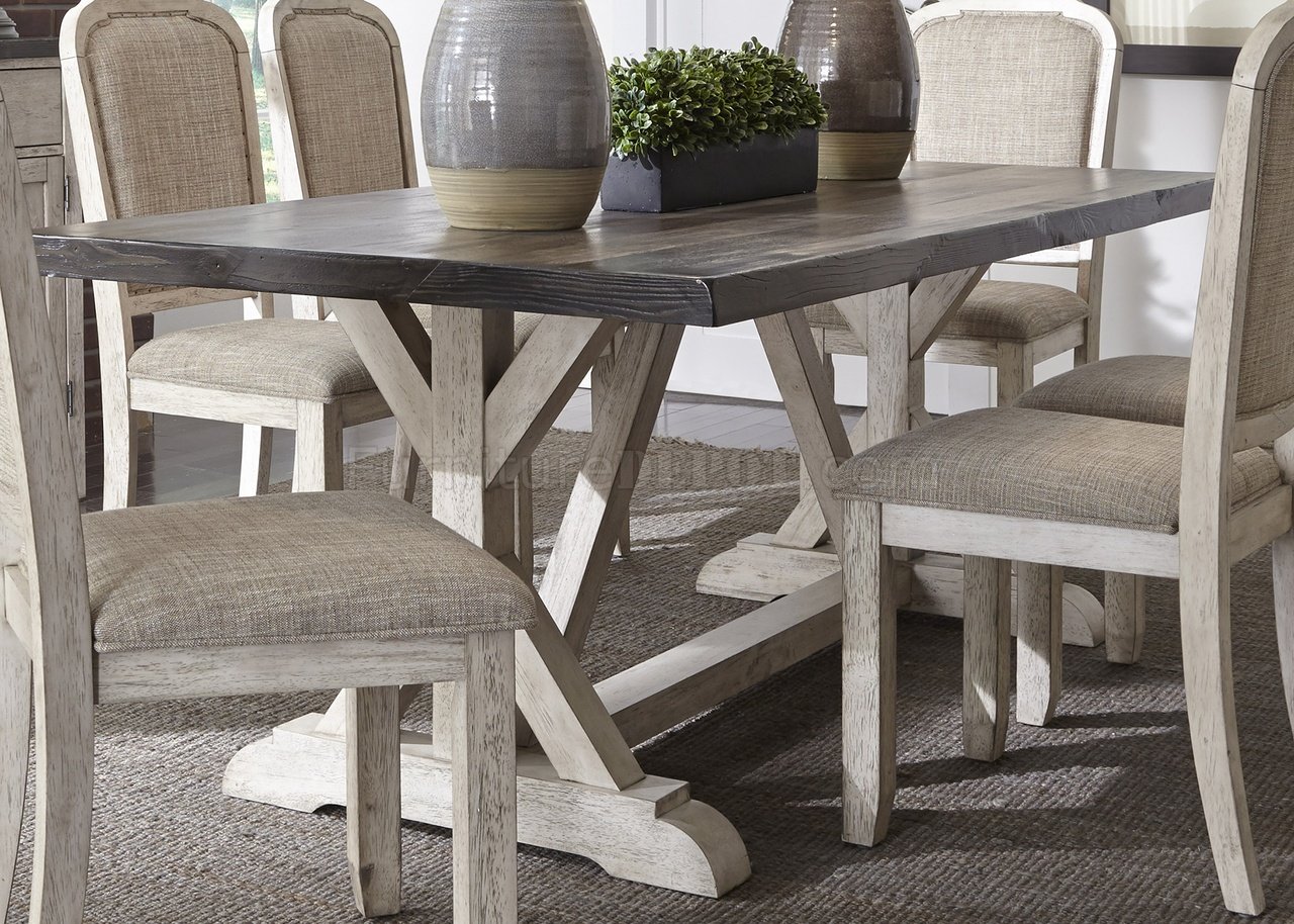 weathered grey kitchen table
