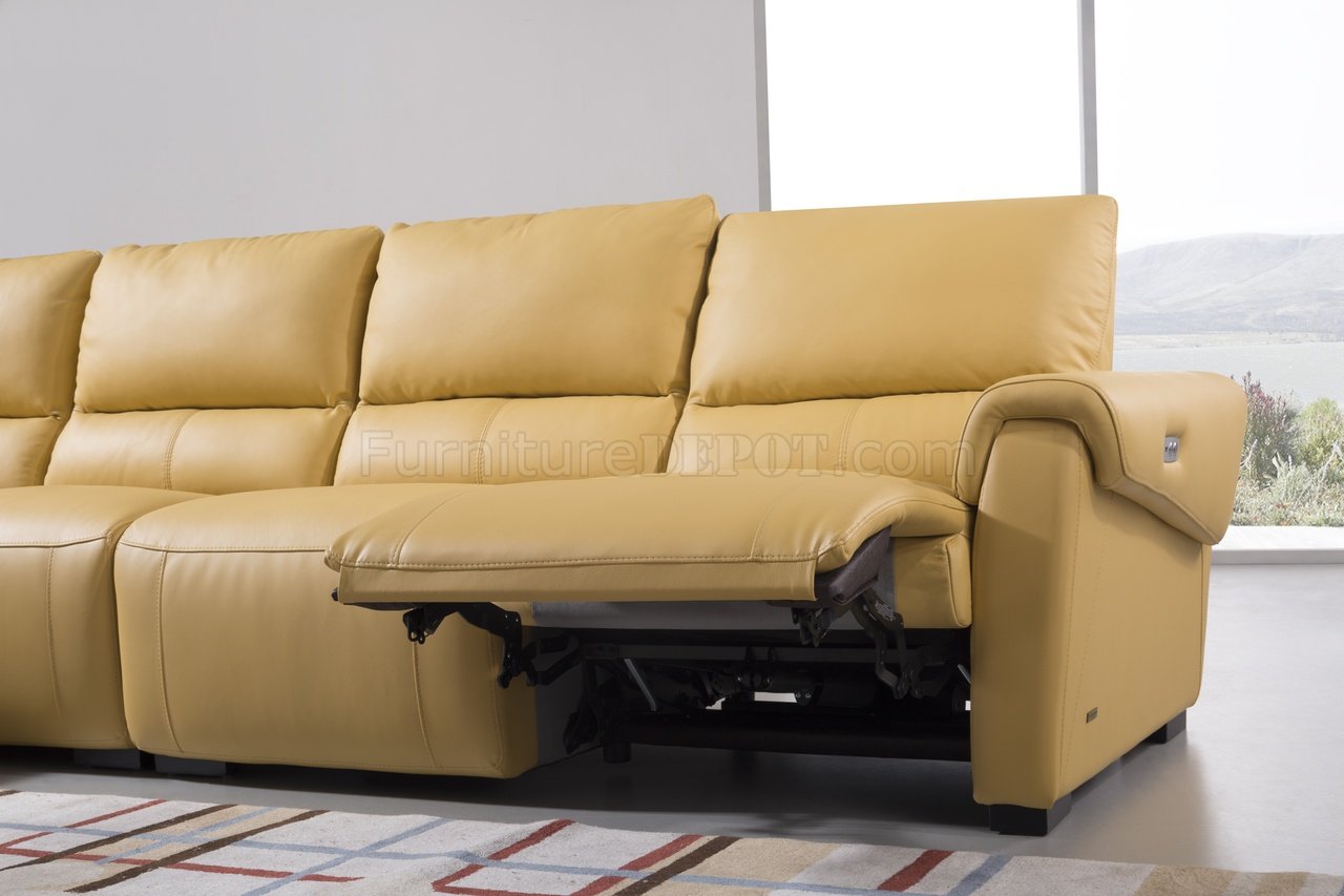 mustard sectional sofa leather