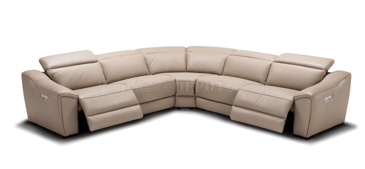 julius leather power motion chaise sectional sofa