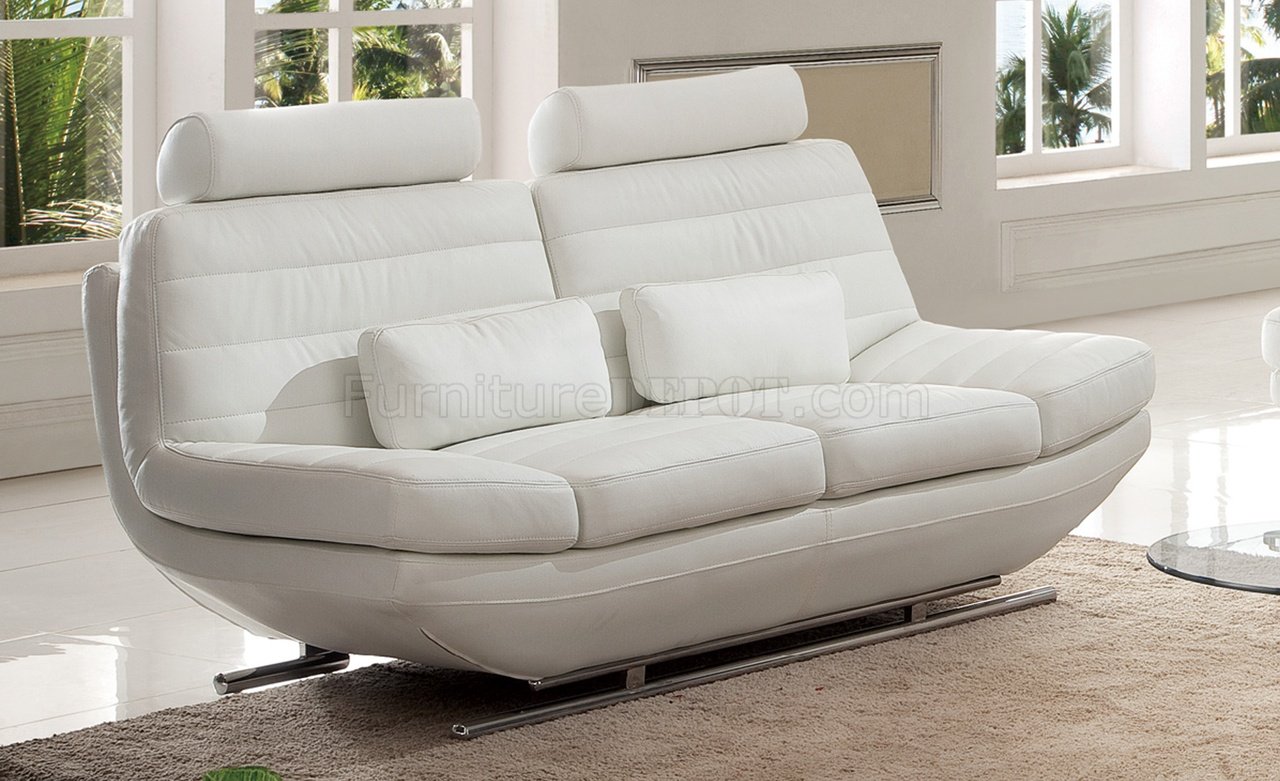 white italian leather sofa