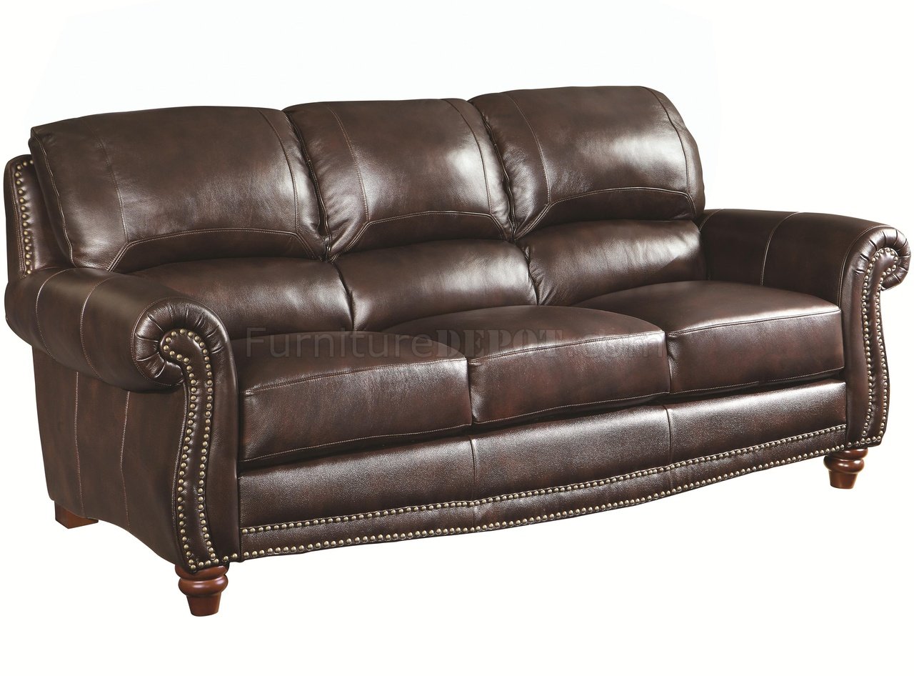 coaster leather sofa and loveseat