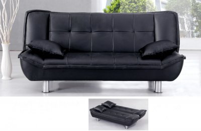 Sofa Chair Beds on Sofa Bed Aesb 005 Black At Furniture Depot