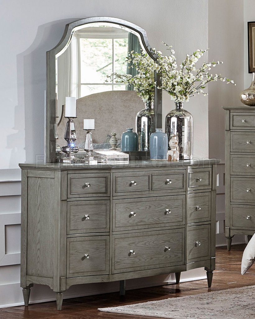 Albright Bedroom Set 1717 In Barnwood Gray By Homelegance