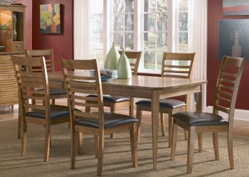 Honey Spice Finish Contemporary Dinette Table w/Optional Items [LFDS-132-CD-T3872]