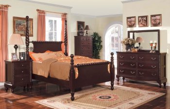 49-4280 Traditional Style Bedroom with Posts [AMBS-49-4280]