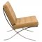 Bellefonte Chair & Ottoman BR30LBRL in Light Brown by LeisureMod