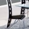 D1021DT Dining Set 7Pc w/803DC Black & White Chairs by Global