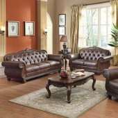 51310 Nathaneal Sofa in Bonded Leather Match by Acme w/Options