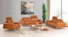 531 Sofa in Orange Leather by ESF w/Options