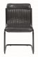 Chambler 122192 Set 4 of Dining Chairs in Black Leatherette