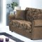 Jasmine Sofa Bed & Loveseat Set in Brown Chenille by Rain