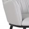 Kora Dining Armchair Set of 2 in Light Gray Leather by J&M