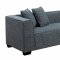 Jaylene Sectional Sofa CM6120 in Gray Linen Fabric w/Options