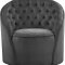 Alessio Accent Chair 501 in Grey Velvet by Meridian