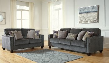 Gavril Sofa & Loveseat Set 43001 in Smoke Fabric by Ashley [SFAS-43001 Gavril Smoke]