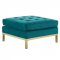 Loft Sofa in Teal Velvet Fabric by Modway w/Options