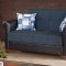 Hudson Sofa Bed & Loveseat Bed Set in Dark Blue by Empire