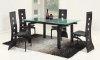 Glass Table Extendable Top Modern Dining Table w/Optional Chairs