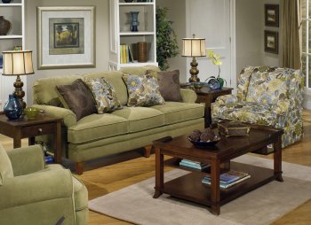 Jackson Furniture Foliage Fabric Pennington Sofa & Loveseat Set [JFS-4374 Pennington]