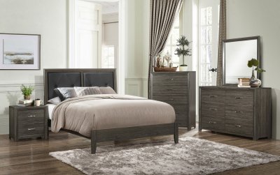 Edina 5Pc Bedroom Set 2145NP in Brown-Gray by Homelegance