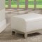 Erika Chair in White Leather w/Optional Ottoman by Whiteline