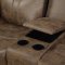 U2015 Motion Sofa in Brown Fabric & PVC by Global w/Options