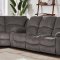 U3118C Motion Sectional Sofa in Mocha Fabric by Global