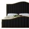 Jolie Bed in Black Velvet Fabric by Meridian w/Options