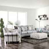 Misty Sofa SM8141 in Light Blue Woven Fabric w/Options