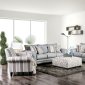 Misty Sofa SM8141 in Light Blue Woven Fabric w/Options