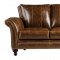 Butler Sofa & Loveseat Set in Brown Leather Italia w/Options