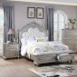 F9557 Storage Bed in Silver & White by Poundex w/Options