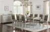 F2432 Dining Set 5Pc in Silver Finish by Boss w/ F1705 Chairs