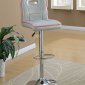 F1630 Set of 2 Bar Stools in Silver Leatherette by Poundex