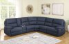 Variel Reclining Sectional Sofa 608990 in Blue by Coaster