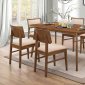 Garcetti Dining Set 5Pc 107251 in Walnut by Coaster w/Options