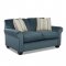 Mayhew Sofa in Blue Fabric by Klaussner w/Queen Sleeper