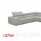 1576 Sectional Sofa in Gray Leather by ESF