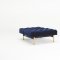 Oldschool Sofa Bed in Dark Blue w/Brass Legs by Innovation