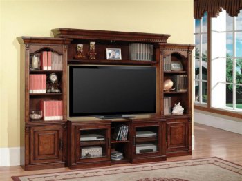 Dark Chocolate Premier Athens Entertainment Wall Unit [PHWU-ATHENS]