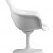 White Fiberglass Contemporary Occasional Swivel Chair