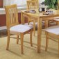 Natural Finish Contemporary 5Pc Dinette Set w/Shaped Top