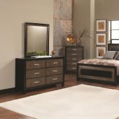 203571 Landon Bedroom 5Pc Set in Black & Brown by Coaster