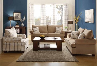 9679 Talullah Sofa in Brown Microfiber by Homelegance w/Options