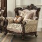 Shalisa Chair 51052 in Beige Fabric & Walnut by Acme w/Options