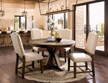 Julia 5Pc Dining Room Set CM3014RT in Light Oak w/Options [FADS-CM3014RT-Julia]